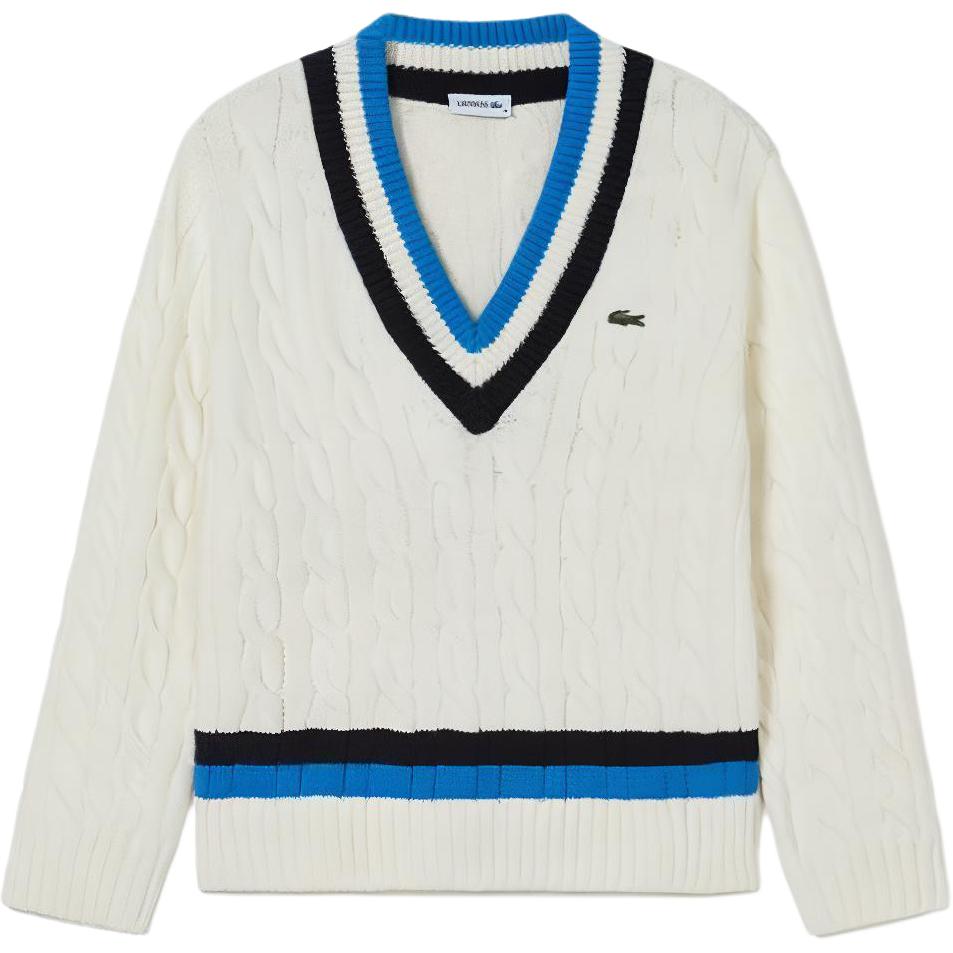 Женский худи LACOSTE FW22 V-образный вырез (бежевый)