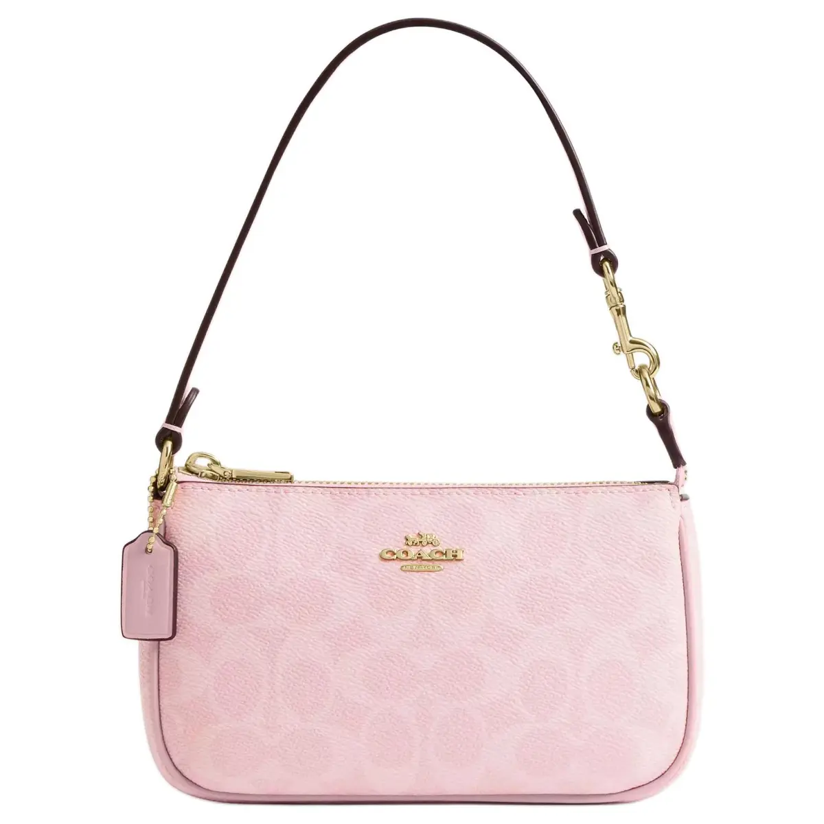 COACH Nolita Artificial Leather Shoulder Bag Small Women's Rouge Pink