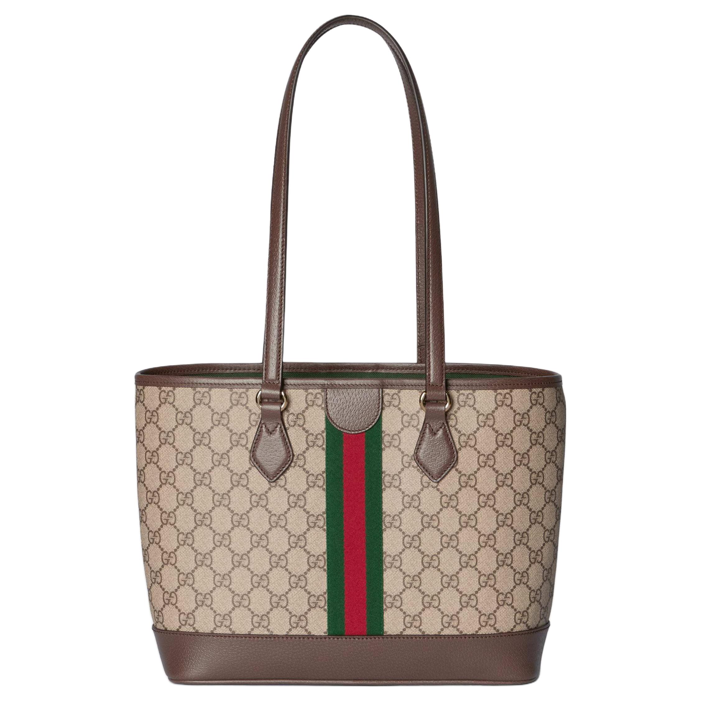 Женская сумка Gucci Ophidia (бежево-коричневая)