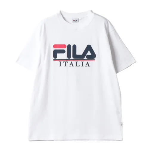 FILA T Shirts Men's White Crew Neck Thin