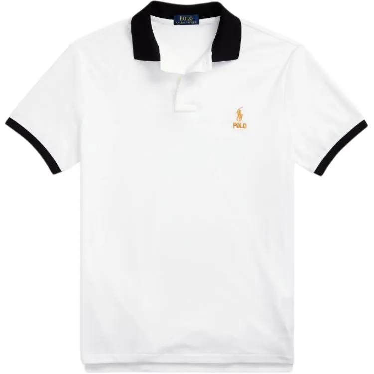 Polo Ralph Lauren SS23 Chinese New Year Collection Polo Shirt Custom Slim Fit Men's White