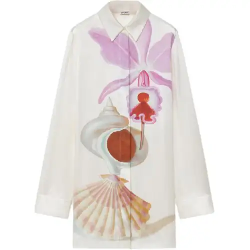LOEWE Maruja Mallo print Silk satin Shirt