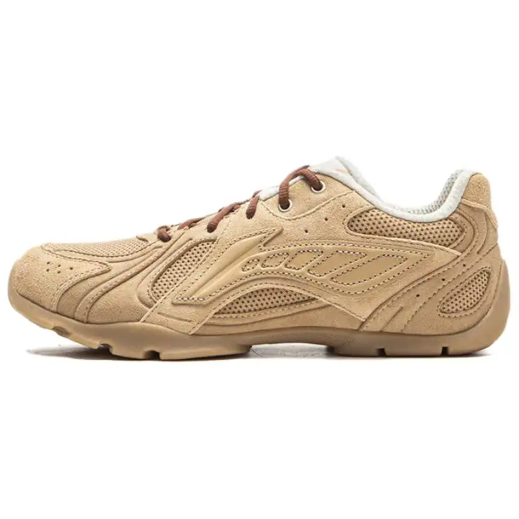 Li Ning Cushioning, Wear Resistant Low top Casual Shoes Women's Tea Brown