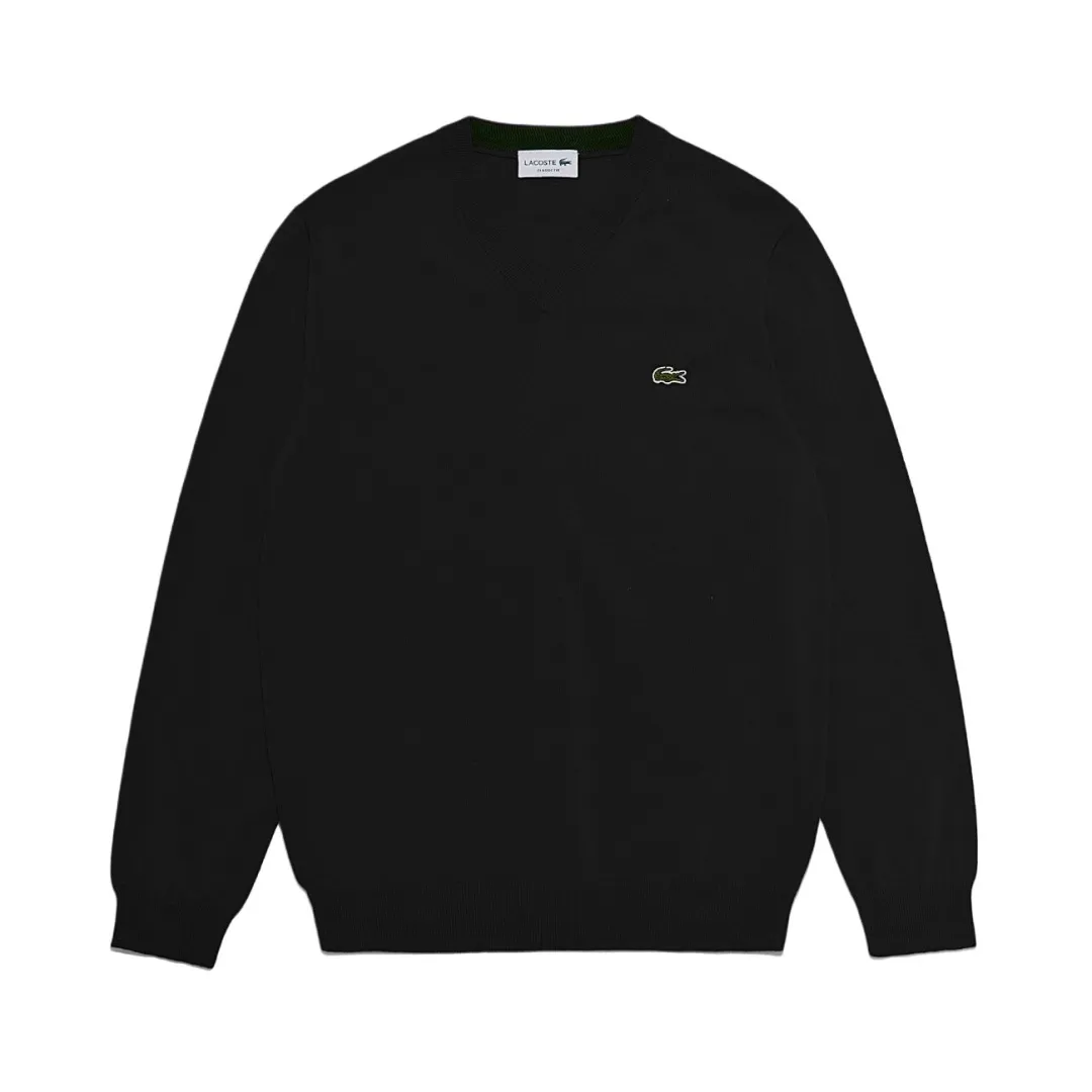 LACOSTE Logo patch Cotton Sweater