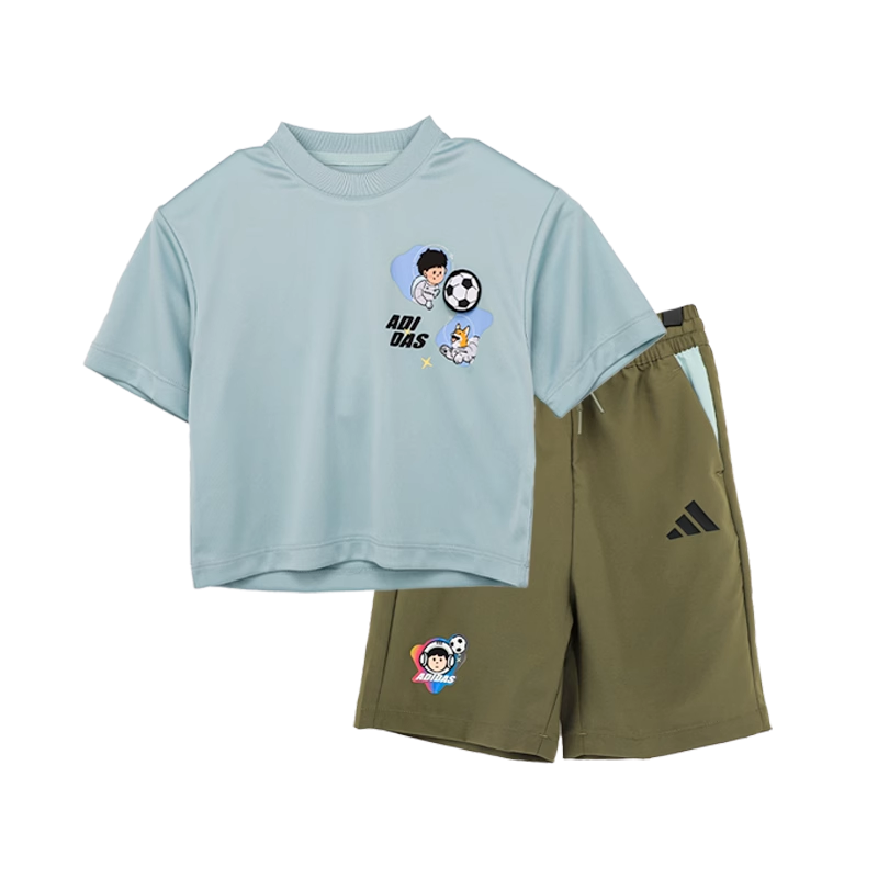 Костюм adidas SS25 (зеленый) — фото 5