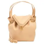 Bottega Veneta Beak Minimalist Fashion Calfskin Handbag Women's Yellow