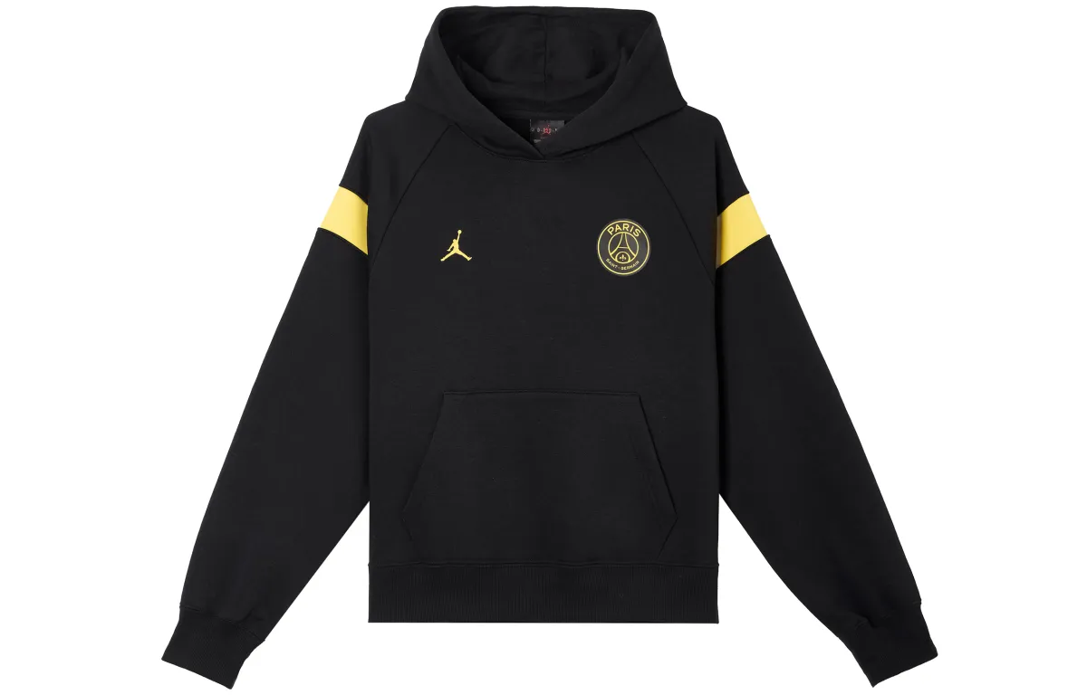 Jordan X Paris Saint Germain Women'ss Hoodie Asia Sizing Black/Tour Yellow