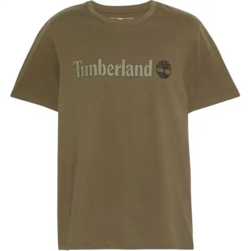 Timberland T Shirts Men's Army Green Crew Neck Moderate