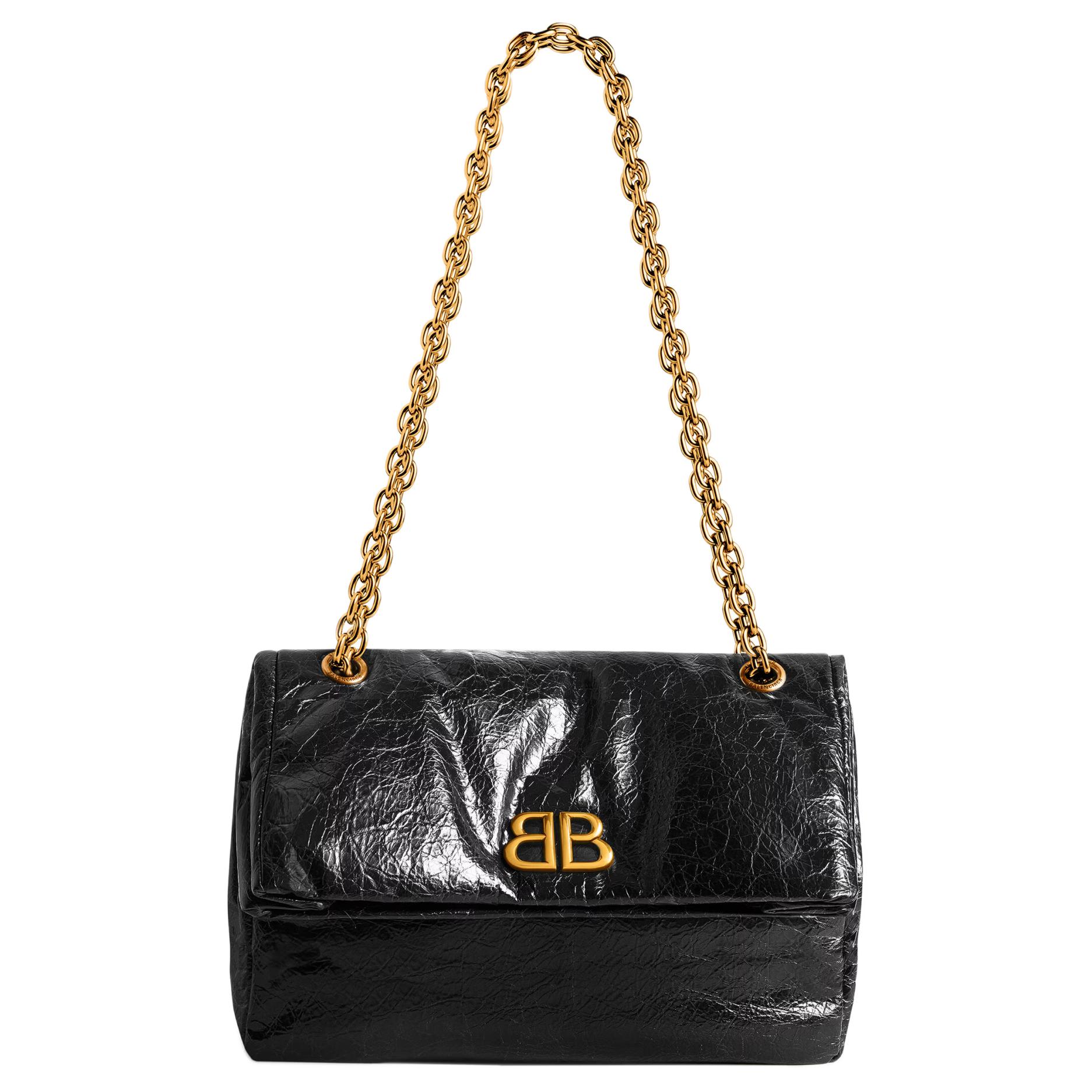Женская сумка Balenciaga Monaco (черная)