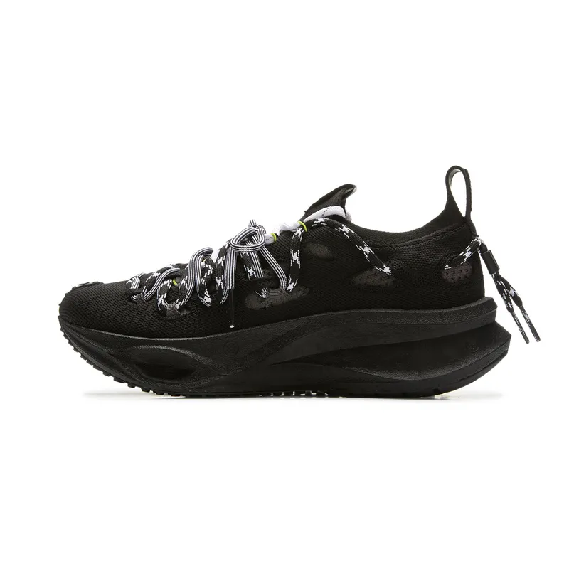 Li Ning Abrasion Resistant Breathable Low top Casual Shoes Unisex Black