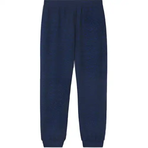 Burberry Knitted Sweatpants Men's Dark Royal Blue Moderate Straight Fit Pants