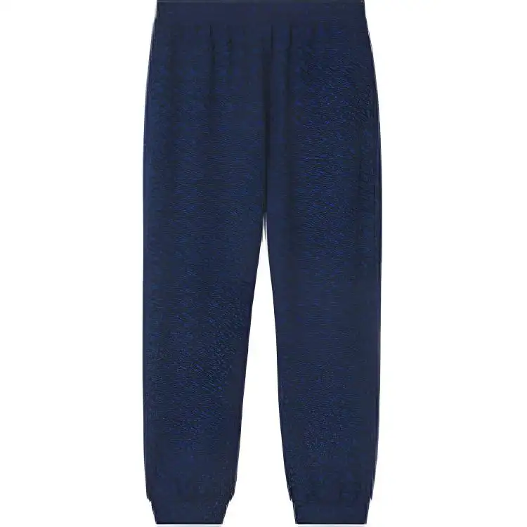 Burberry Knitted Sweatpants Men's Dark Royal Blue Moderate Straight Fit Pants