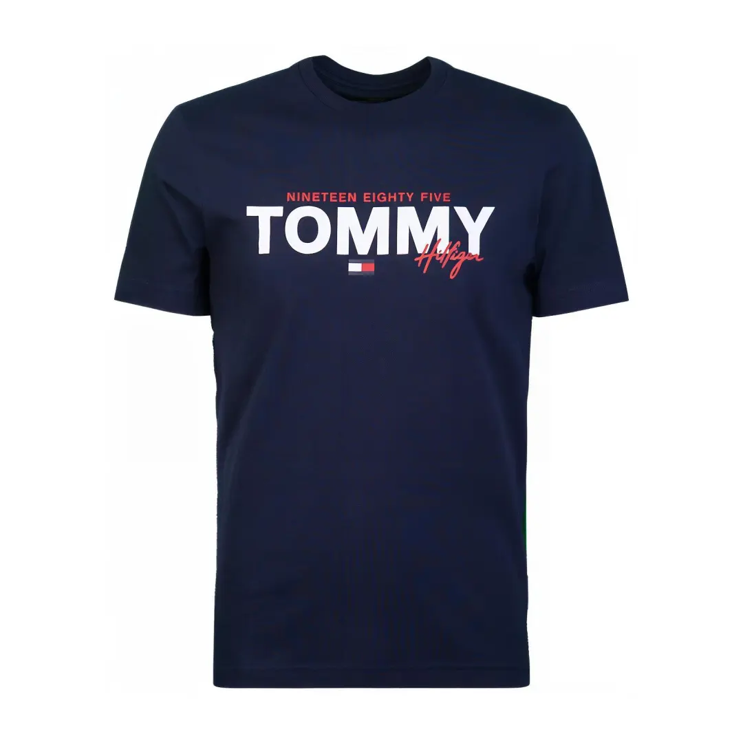 Tommy Hilfiger T Shirts Men's Crew Neck Moderate