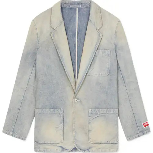 KENZO Logo Patch Denim Jacket