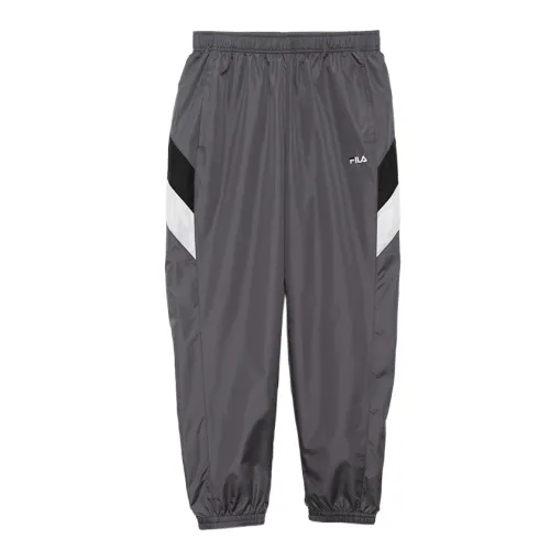 FILA Casual Pants Unisex Gray Moderate Cuffed Pants