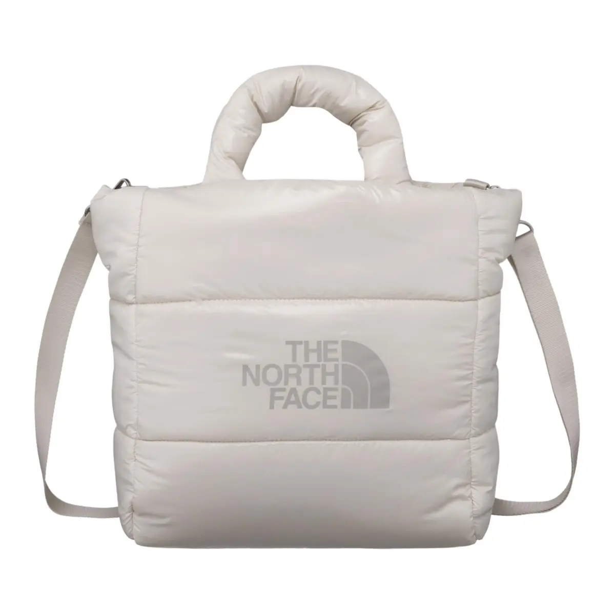 THE NORTH FACE Nylon Tote Bag, Shopping Bag, Crossbody Bag, One Shoulder Handbag Large Women's Cream White
