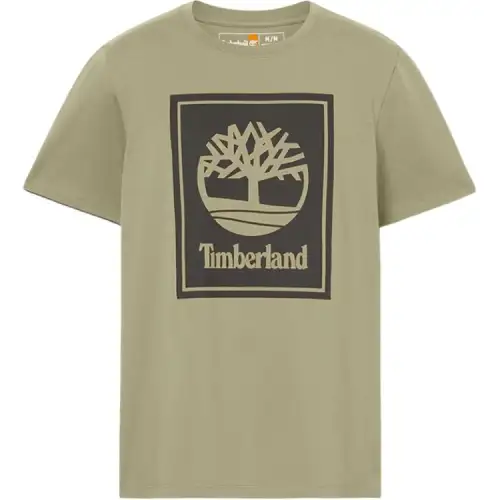 Timberland T Shirts Men's Army Green TB0A69BK Crew Neck Moderate