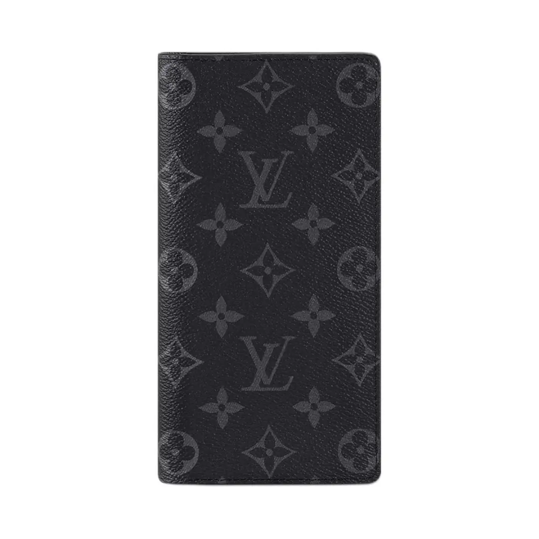 LOUIS VUITTON Wallet Brazza Monogram Eclipse Black
