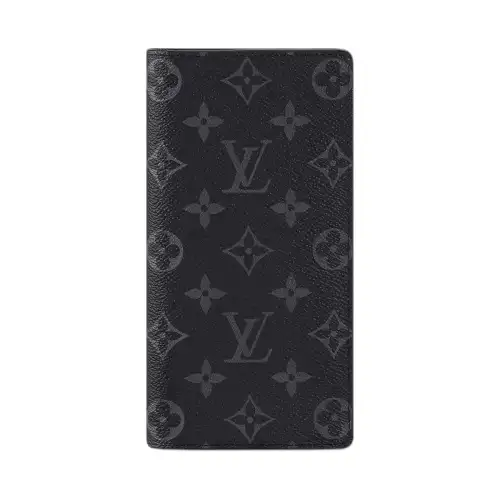 LOUIS VUITTON Wallet Brazza Monogram Eclipse Black