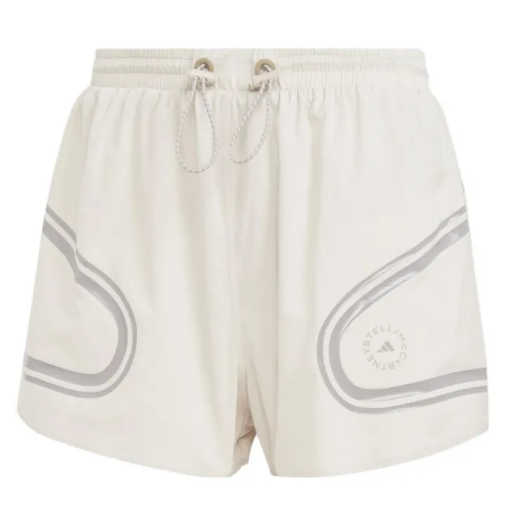 Adidas x Stella McCartney Adidas X Stella McCartney Sports Elastic Mid Rise Shorts Women's Ecru