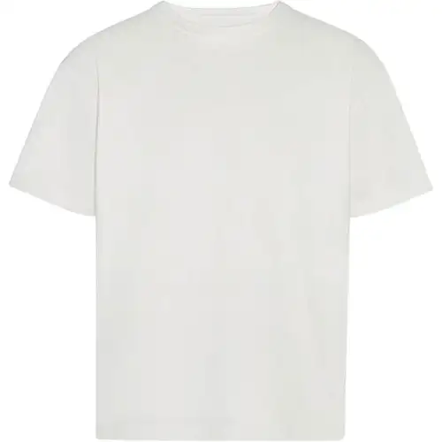Bottega Veneta T Shirts Men's Pink Chalk White Crew Neck Moderate Straight Fit