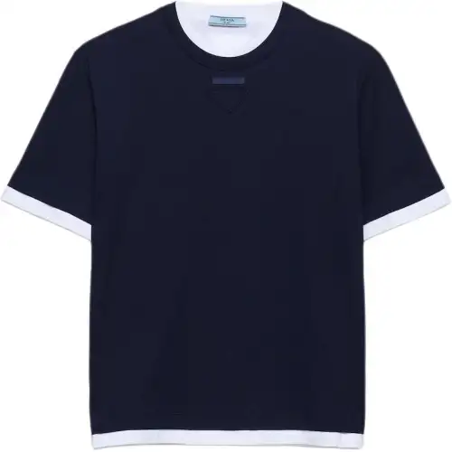 PRADA Drop Shoulder Sleeve T Shirt Women's
