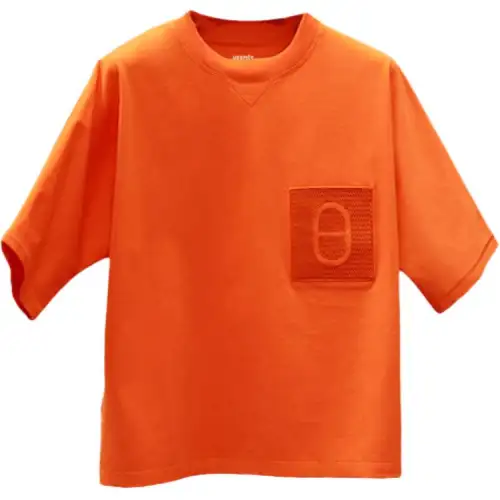 HERMES T Shirts Women's Orange Crew Neck Moderate