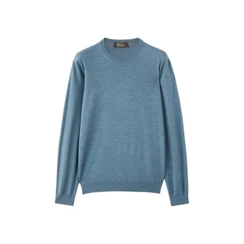 Loro Piana The Gift Of Kings® Crew Neck Sweater Women's Blue