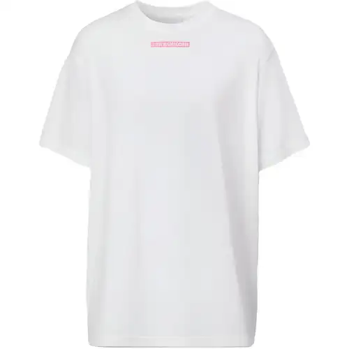 Burberry T Shirts Women's White Crew Neck Moderate