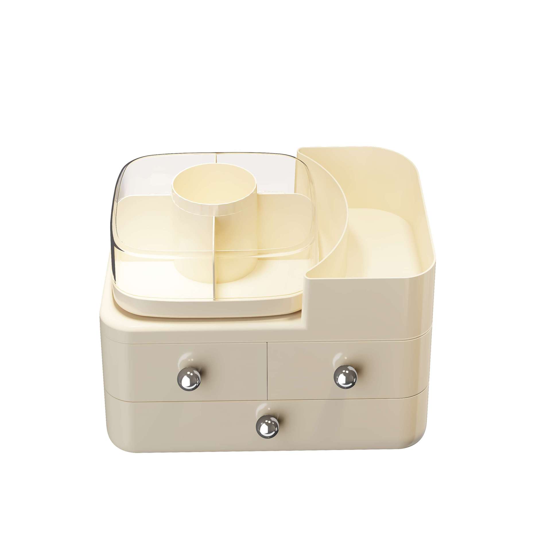 Cosmetic table storage box, cream lipstick, capacious makeup box for skin care, high-quality style