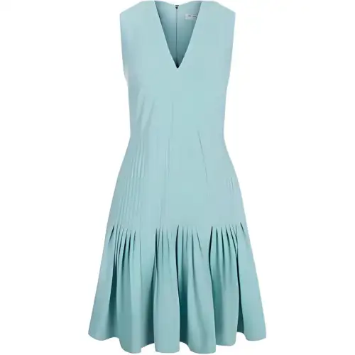 Burberry Sleeveless Dress Women's Blue