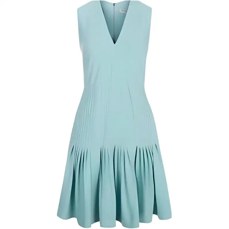 Burberry Sleeveless Dress Women's Blue