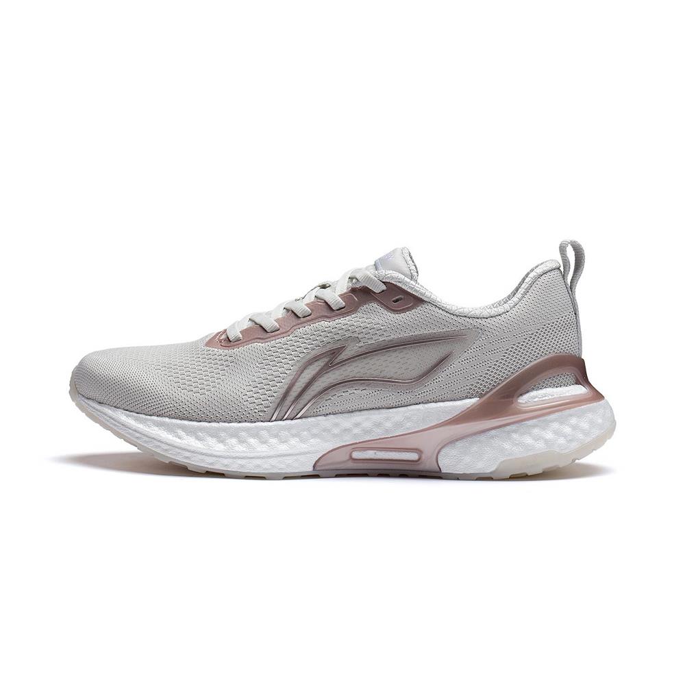 Li Ning Cushioning Breathable Low top Casual Running Shoes Women’s Antarctic Gray