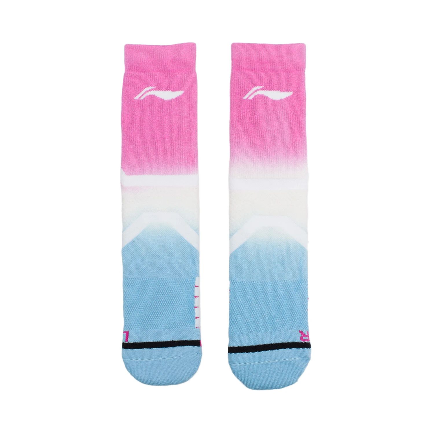 Li Ning Basketball Collection Basketball Socks Unisex 1 Pack Blue Pink