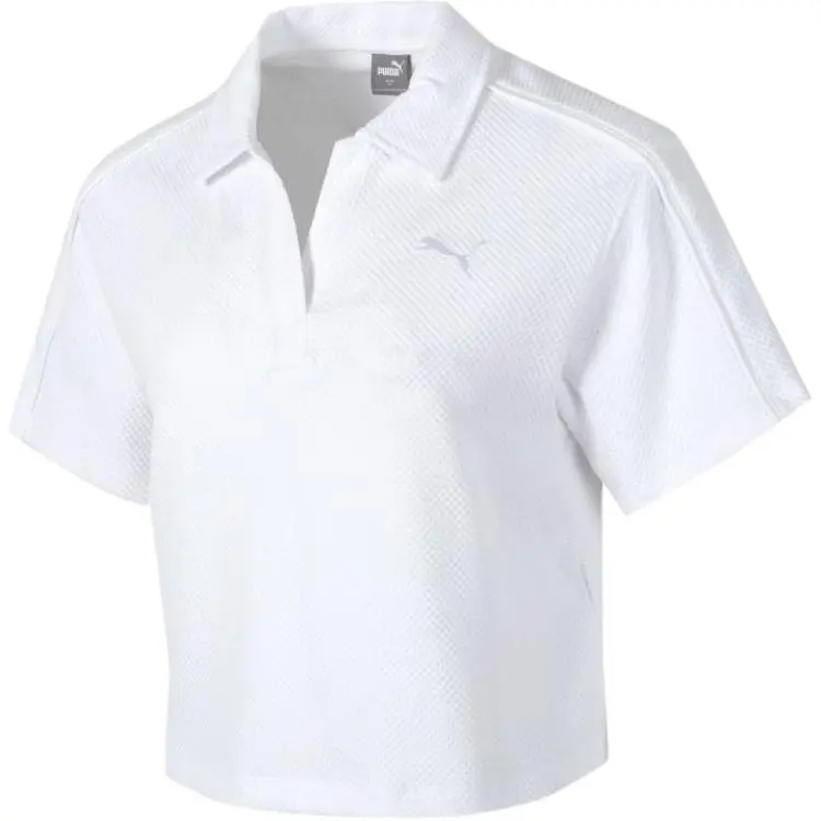 PUMA Drop Shoulder Sleeve T Shirt Women's White
