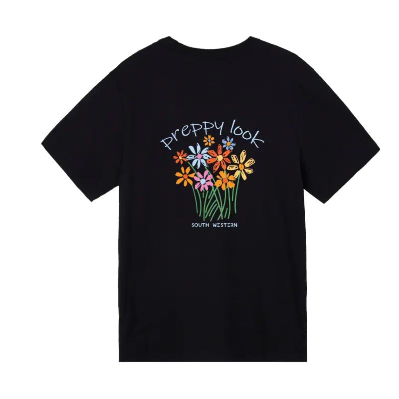 Jordan T Shirts Unisex Black Crew Neck Moderate Straight Fit