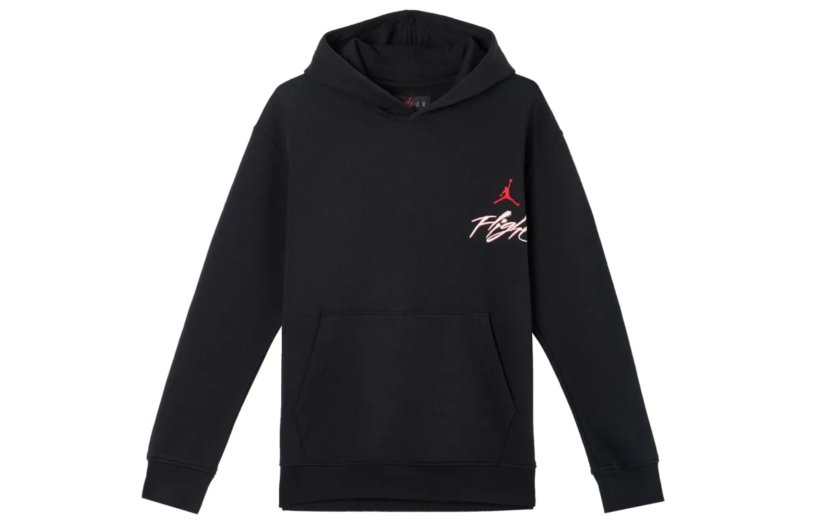 Jordan Sweatshirts Men's Black Hooded Moderate Straight Fit