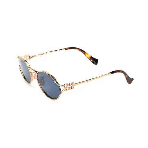Miu Miu logo-plaque oval-frame sunglasses