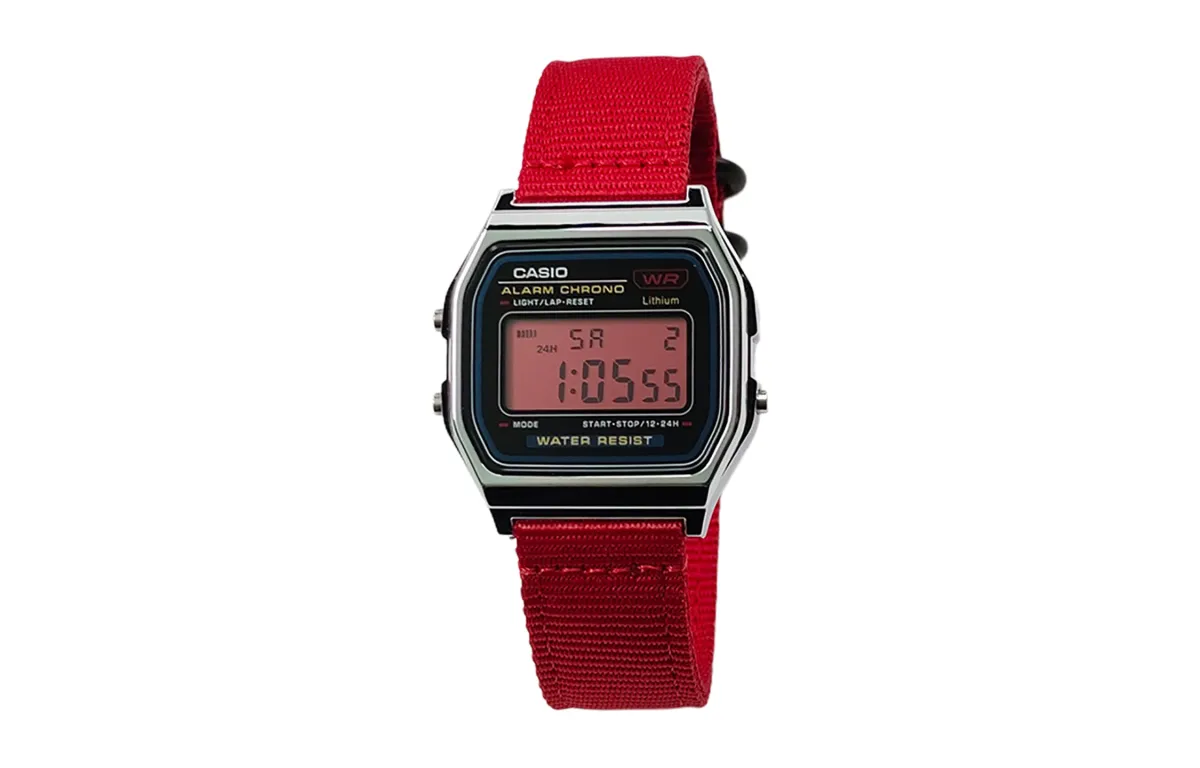 CASIO Custom Collection Quartz Movement Nylon Strap Watch Men's Watches Black Dial