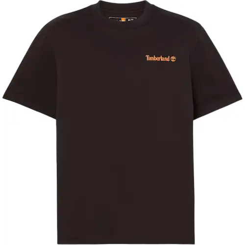 Timberland T Shirts Men's Black TB0A5QQT 001 Crew Neck Moderate