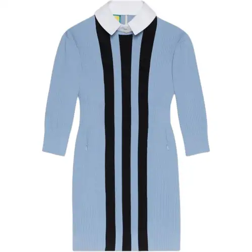 GUCCI x Adidas Long Sleeved Dress Women's Blue