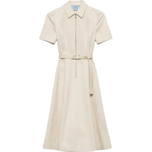 Prada zip-front flared dress