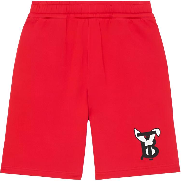 Burberry SS23 The Year Of The Rabbit Casual Shorts Men's Red Moderate