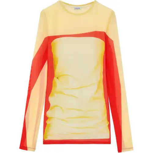 LOEWE Trompe L'oeil Mesh Top