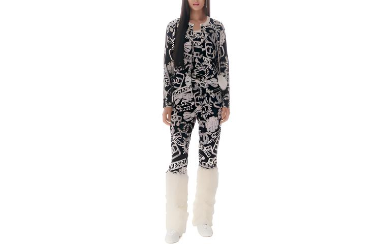 CHANEL 23N Casual Pants Women's Black