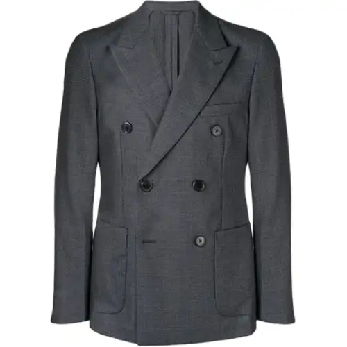 PRADA Business Suits Men's Gray Suit Collar Moderate