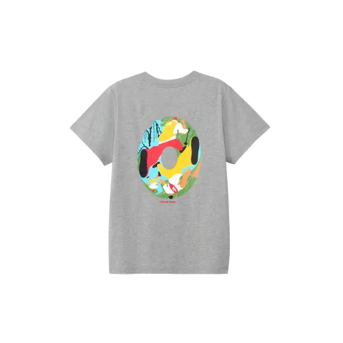 THE NORTH FACE T Shirts Women's Gray Crew Neck