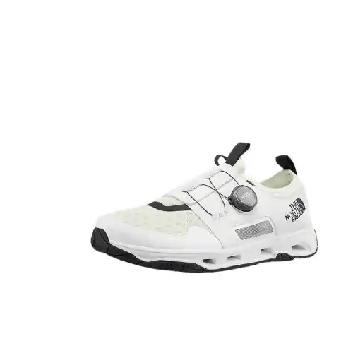 THE NORTH FACE Mesh Comfortable Abrasion Resistant Breathable Low top Outdoor Shoes Men's White