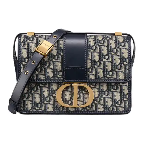 DIOR 30 Montaigne Bag Blue DIOR Oblique Jacquard