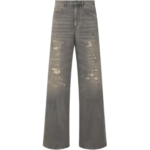 DIOR Jeans Women's Gray Moderate Flared Pants